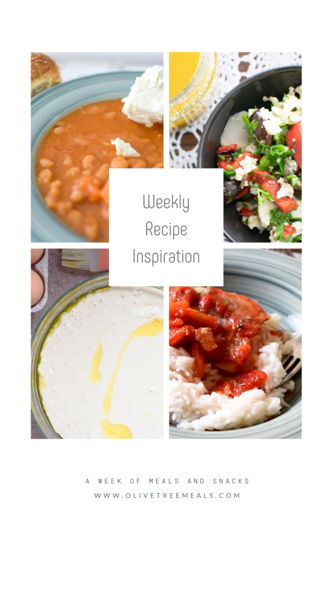 Collage of weekly meals